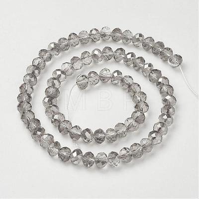 Electroplate Glass Beads Strands GR8MMY-01S-1