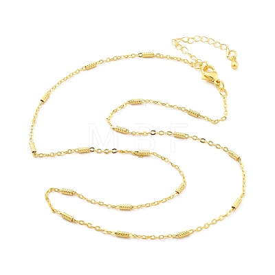 Brass Cable Chain Necklaces for Women NJEW-D302-19G-1