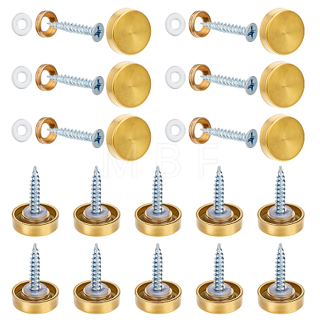 30 Bags 304 Stainless Steel Glass Fasteners STAS-BC0004-30G-1