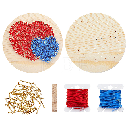 1Bag DIY String Art Kits DJEW-WR0001-22A-1