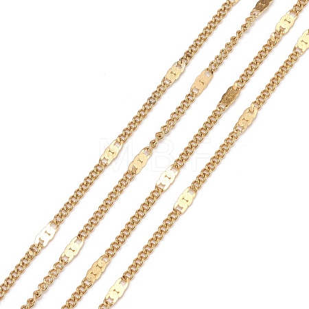 Ion Plating(IP) 304 Stainless Steel Figaro Chains CHS-N002-03G-1