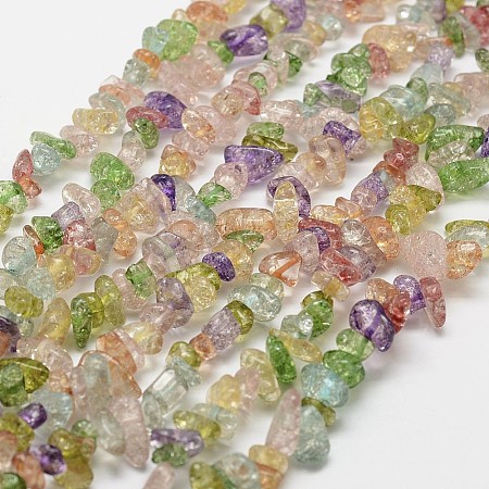 Crackle Glass Bead Strands LS-G-F328-18-1