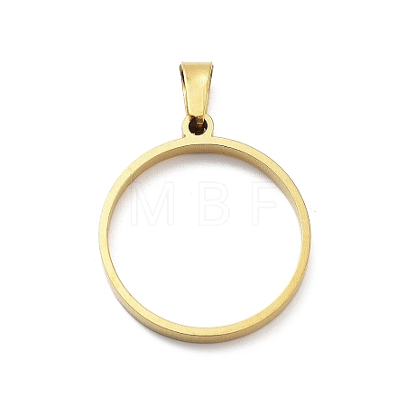 304 Stainless Steel Open Back Bezel Pendants STAS-Z091-05G-03-1