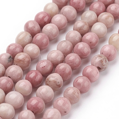 Natural Rhodonite Beads Strands X-G-G099-4mm-33-1
