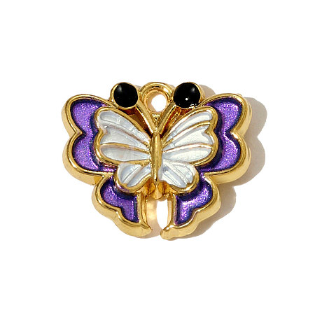 304 Stainless Steel Enamel Pendants STAS-OY005-37G-1