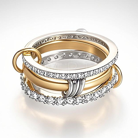 Ring Alloy with Crystal Rhinestone Finger Rings FS-WGDB9DD-04-1