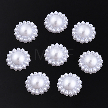 ABS Plastic Imitation Pearl Cabochons SACR-R861-12mm-Z9-1