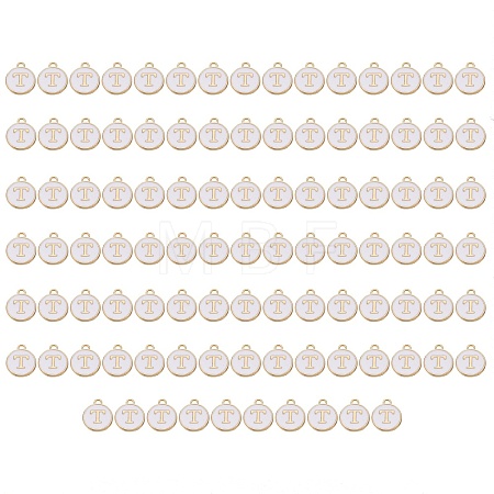 Golden Plated Enamel Alloy Charms ENAM-SZ0001-26A-T-1