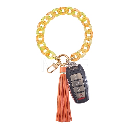Chain Link Wristlet Keychain HJEW-SW00014-02-1