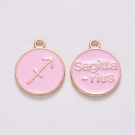 Alloy Enamel Pendants ENAM-S124-01B-09F-1