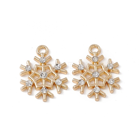 Alloy Crystal Rhinestone Pendants ALRI-K049-01G-1