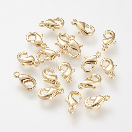 Brass Lobster Claw Clasps KK-T014-121G-1