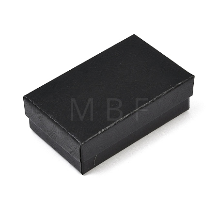 Shell Textured Paper Jewelry Packaging Boxes with Black Sponge Inside CON-B013-03-1