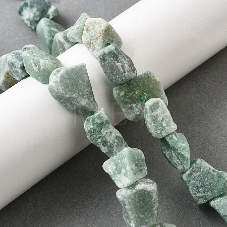 Natural Green Aventurine Gemstone Beads Strands G-S386-C03-1