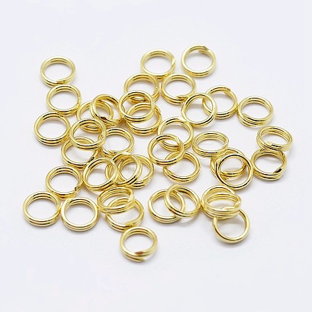 925 Sterling Silver Split Jump Rings STER-F036-01G-0.6x7mm-1