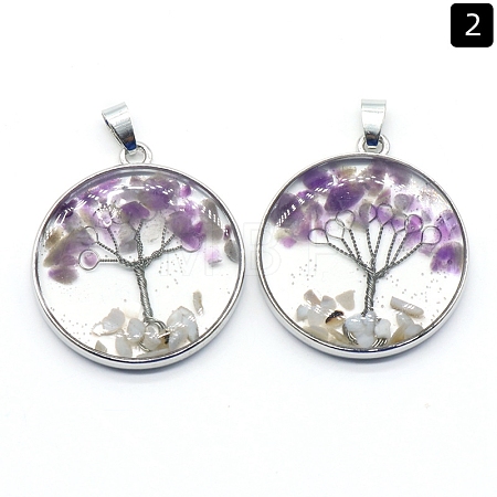 Natural Amethyst Pendants PW-WGDCF81-02-1