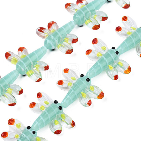 Autumn Theme Handmade Lampwork Beads Strands LAMP-Q031-017C-1
