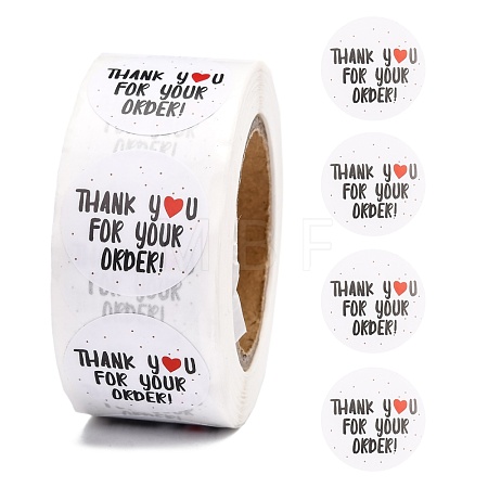 1 Inch Thank You Stickers DIY-G013-A24-1