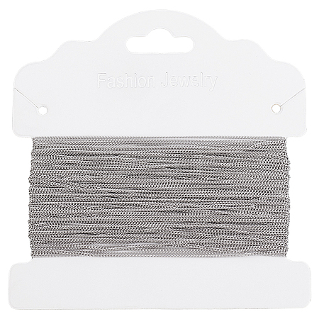 20M Tarnish Resistant 304 Stainless Steel Curb Chains CHS-BBC0001-15-1