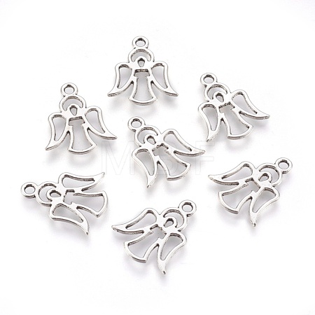 Tibetan Style Alloy Pendants X-TIBEP-A15023-AS-RS-1