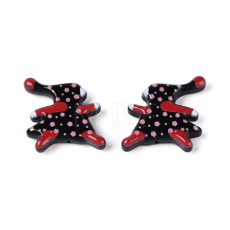 Printed Opaque Resin Beads RESI-N043-21-1