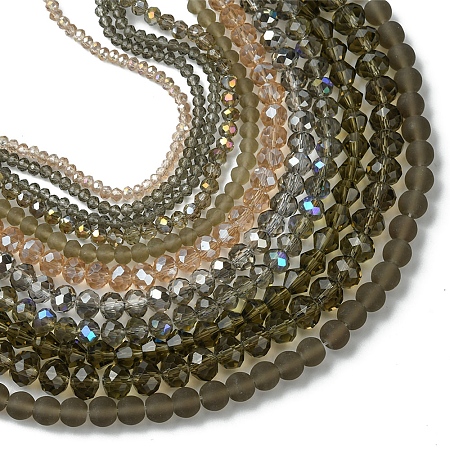 Electroplate Glass Beads Strands EGLA-FS0001-42E-1