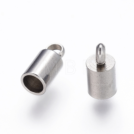 Tarnish Resistant 304 Stainless Steel Cord Ends STAS-P162-11-5mm-1