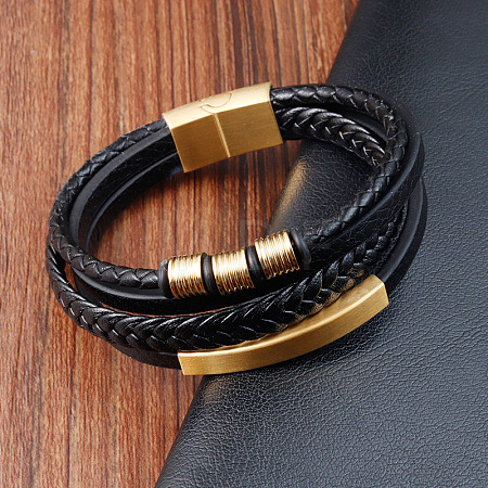 Men's Imitation Leather Bracelets WG92BDC-02-1