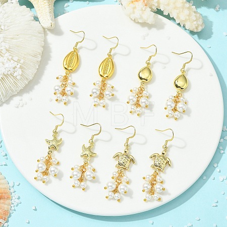 304 Stainless Steel Pendant Dangle Earrings EJEW-JE07232-1