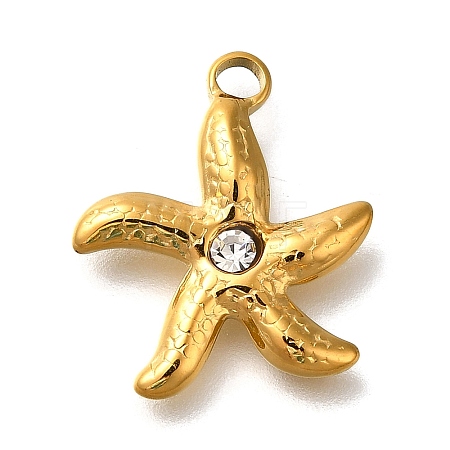 Ion Plating(IP) 304 Stainless Steel Rhinestone Pendants STAS-A104-16G-01-1