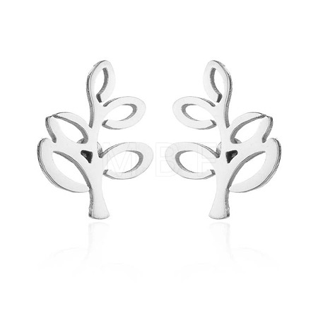 304 Stainless Steel Stud Earrings WGE2D60-02-1
