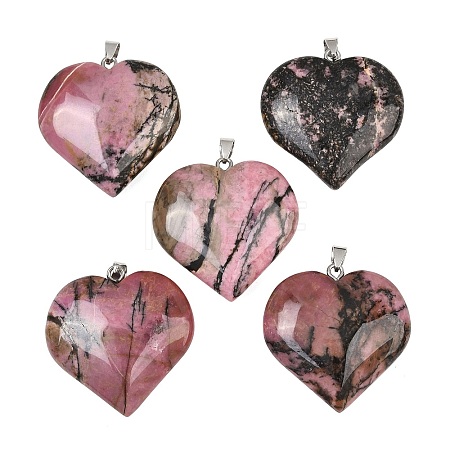 Natural Rhodonite Pendants GG-K002-04N-1