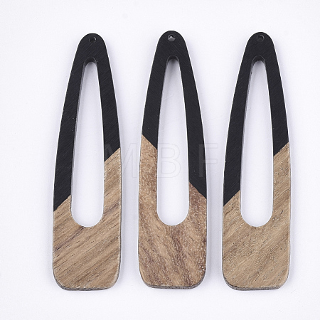 Resin & Walnut Wood Big Pendants RESI-S358-99A-1