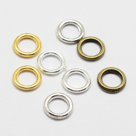 Alloy Soldered Closed Jump Rings X-PALLOY-P119-04-1