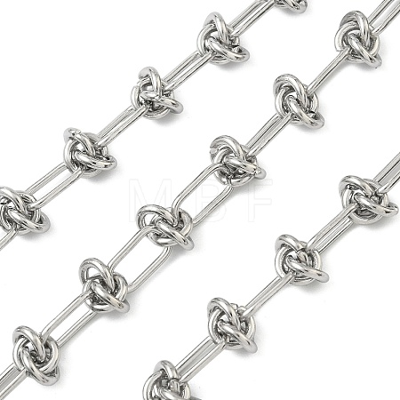 304 Stainless Steel Knot Link Chains CHS-B012-06P-1
