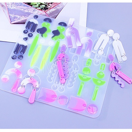 DIY Silicone Irregular Shape Pendant Molds DIY-M047-01C-1