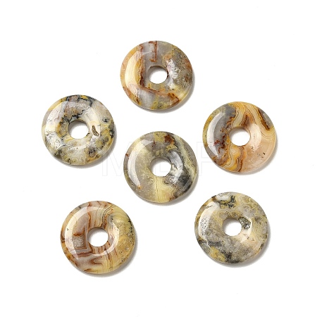 Natural Crazy Agate Pendants G-I331-01J-1