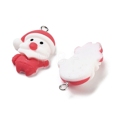 Christmas Theme Opaque Resin Pendants RESI-N039-107-1