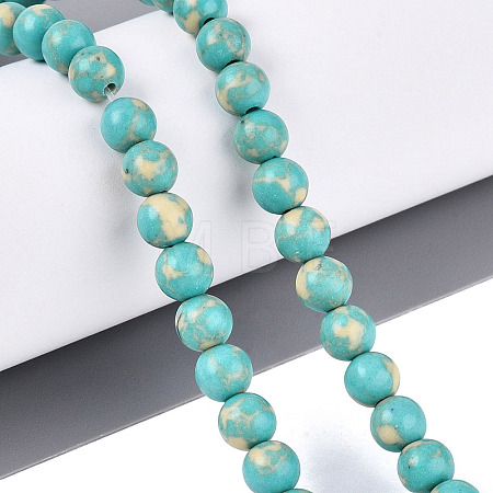 Synthetic Turquoise Beads Strands G-N364-08B-01-1