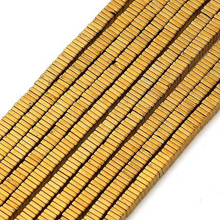 Electroplated Synthetic Non-magnetic Hematite Beads Strands G-P262-22-G01-1