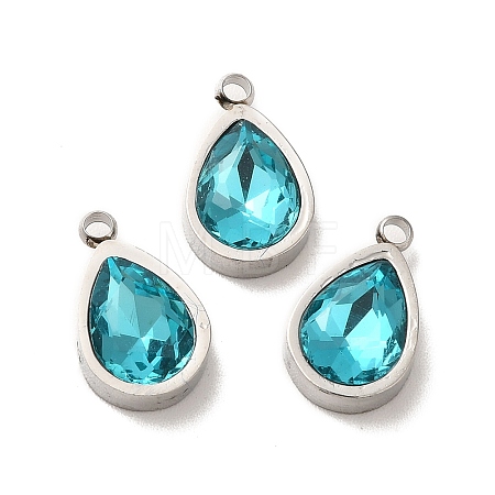 304 Stainless Steel Pendants STAS-A080-10P-1