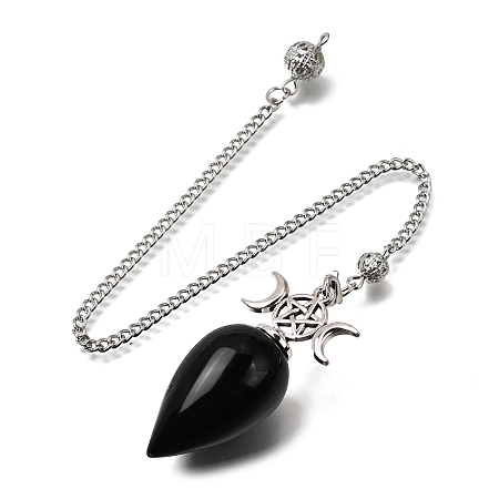 Natural Obsidian Dowsing Pendulum Pendants GG-CBA6D08-A03-1