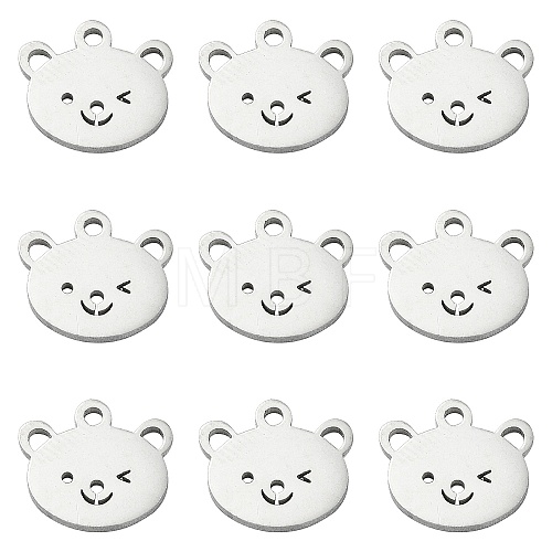 304 Stainless Steel Charms STAS-CJC0008-10P-03-1