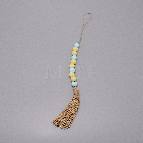 Fringed Beaded Pendant Decoration HJEW-TAC0012-18-1