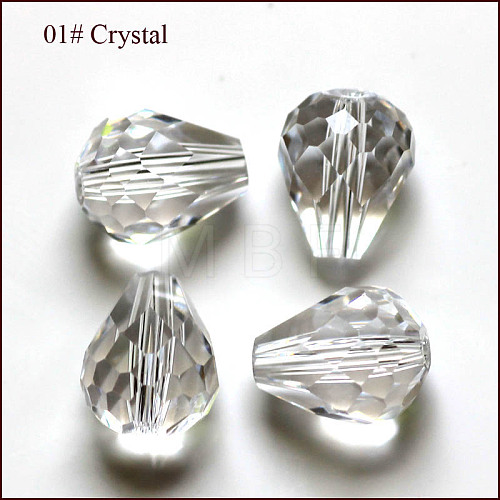 Imitation Austrian Crystal Beads SWAR-F062-12x10mm-01-1