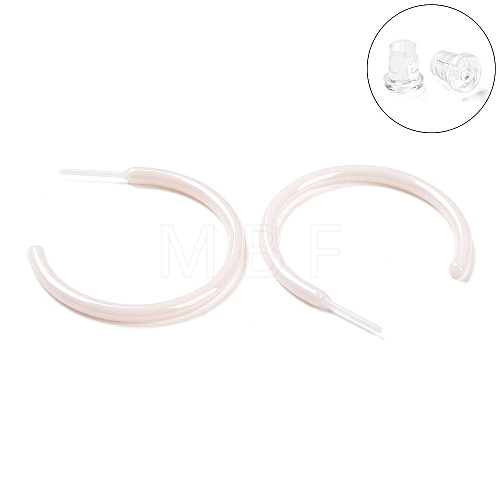 Hypoallergenic Bioceramics Zirconia Ceramic Ring Stud Earrings EJEW-Z023-01E-1