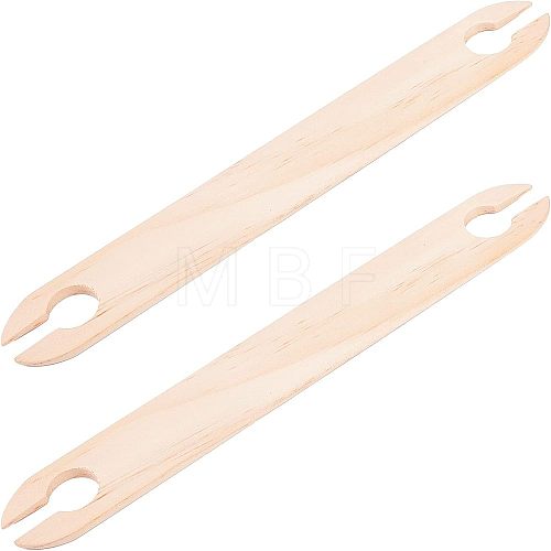 Wood Knitting Looms Shuttles TOOL-WH0136-44-1