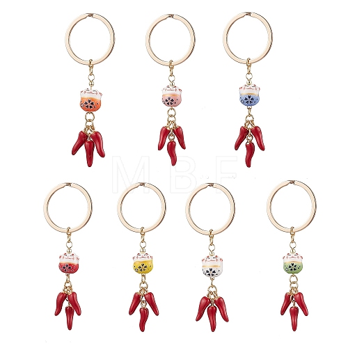 Porcelain & Alloy Enamel Keychain KEYC-JKC01156-1