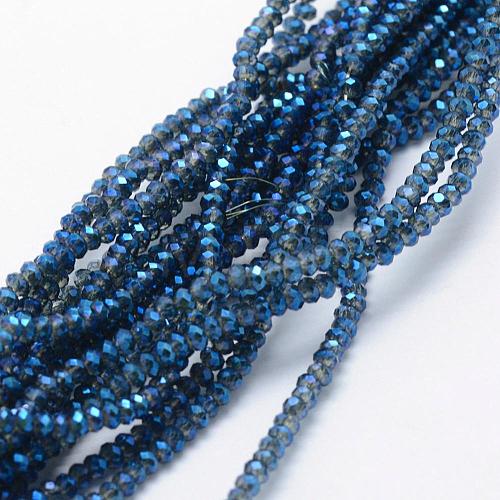 Electroplate Glass Beads Strands EGLA-J144-FR-A03-1
