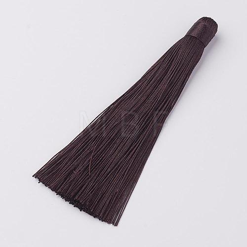 Nylon Tassels Big Pendant Decorations HJEW-G010-B12-1